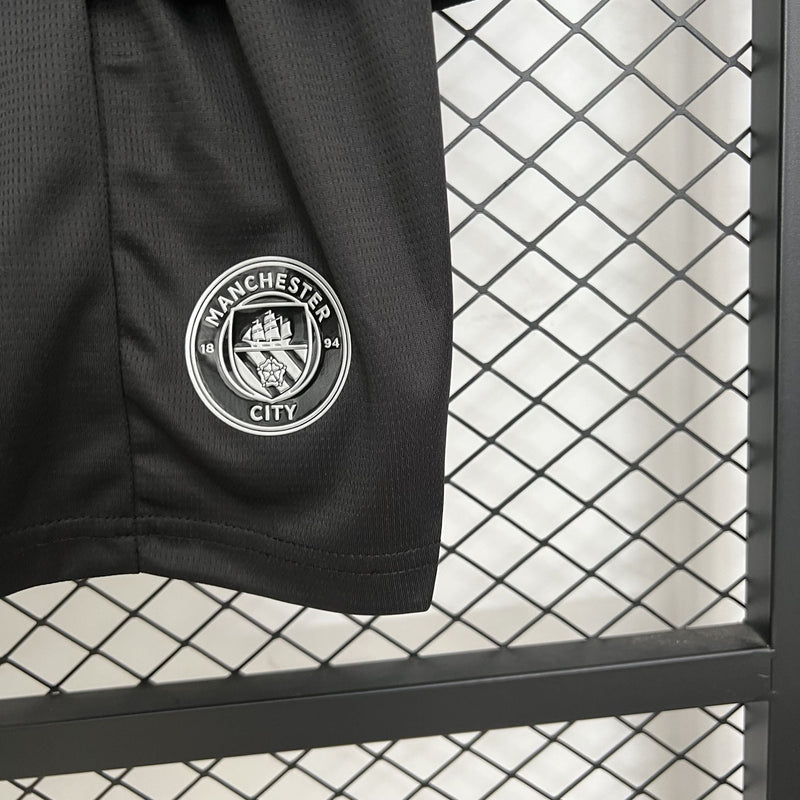 Conjunto Infantil - Manchester City 25/26 II Away - Preto