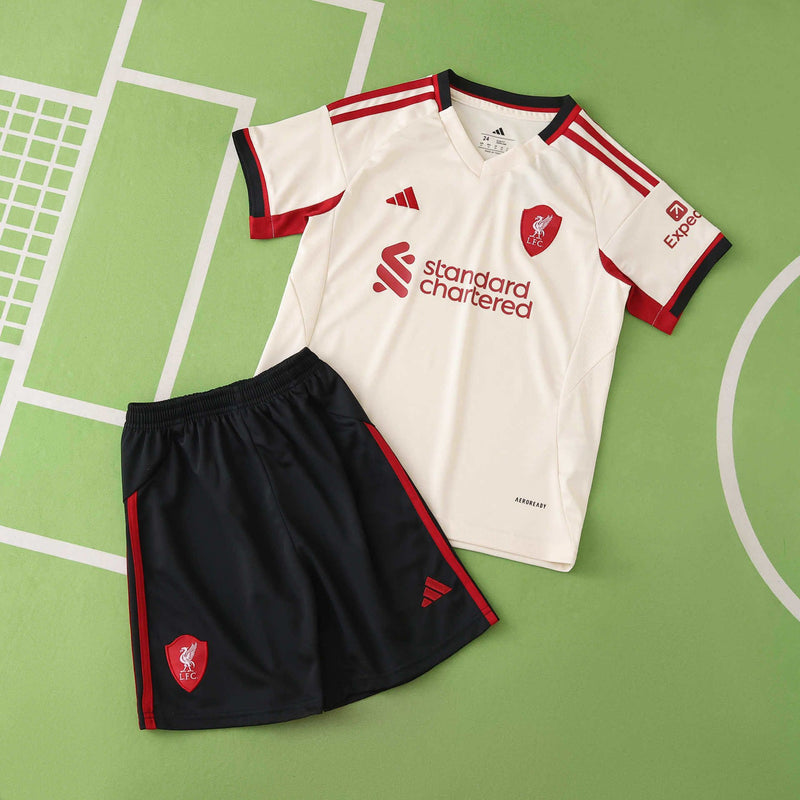 Conjunto Infantil - Liverpool 25/26 III Third - Branco