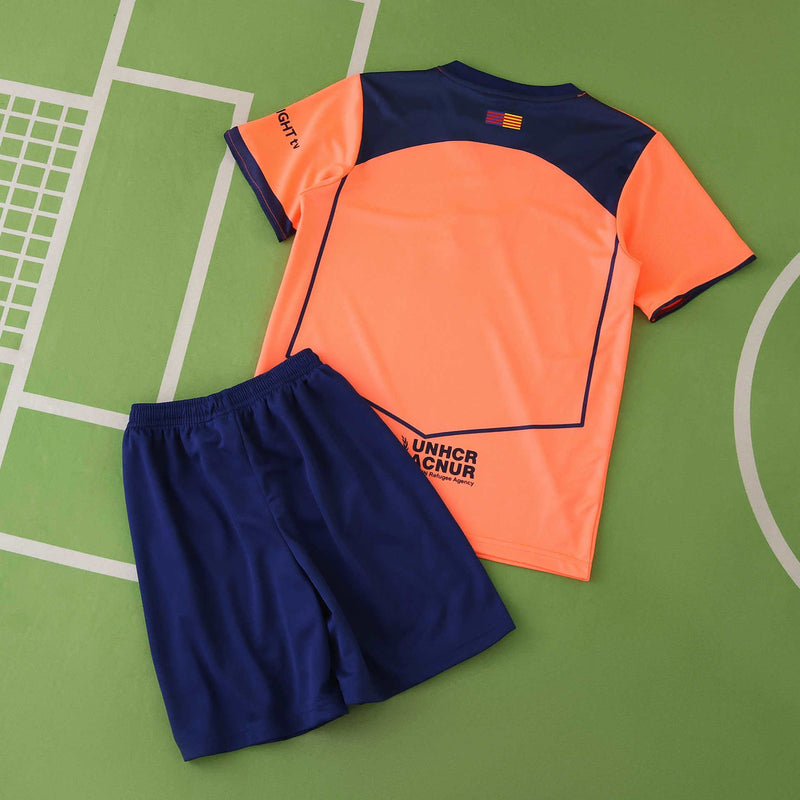 Conjunto Infantil - Barcelona 25/26 III Third - Laranja