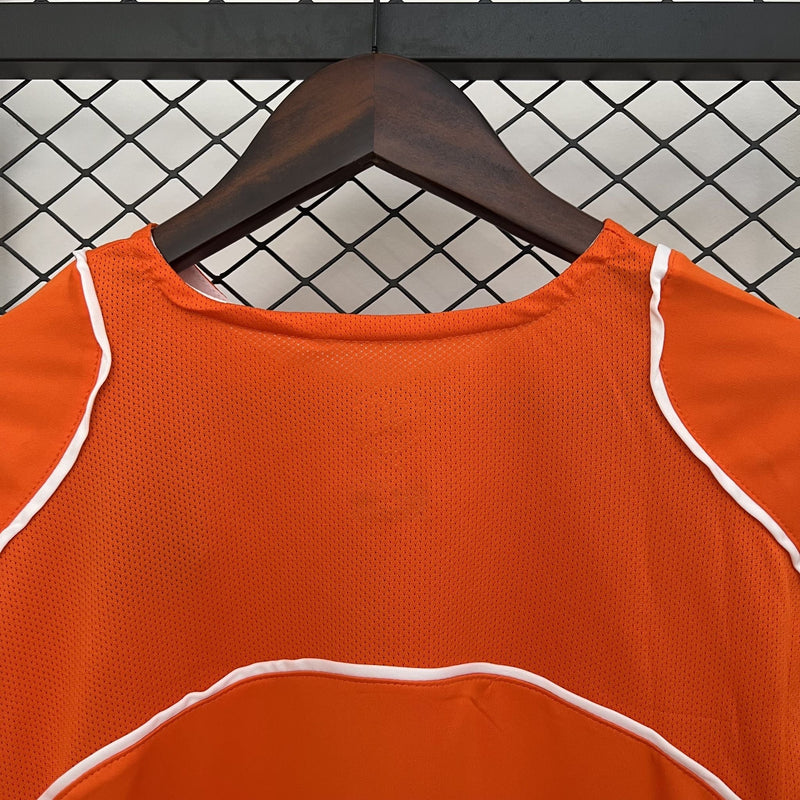 Camisa Retrô Holanda 2004 I Home - Laranja