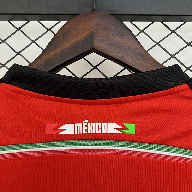 Camisa Retrô México 2014 II Away - Laranja