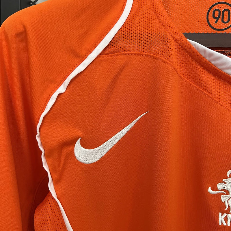 Camisa Retrô Holanda 2004 I Home - Laranja