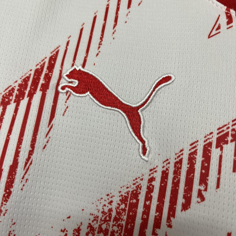 Camisa Redbull Leipzig Home 24/25 - Branco e Vermelho