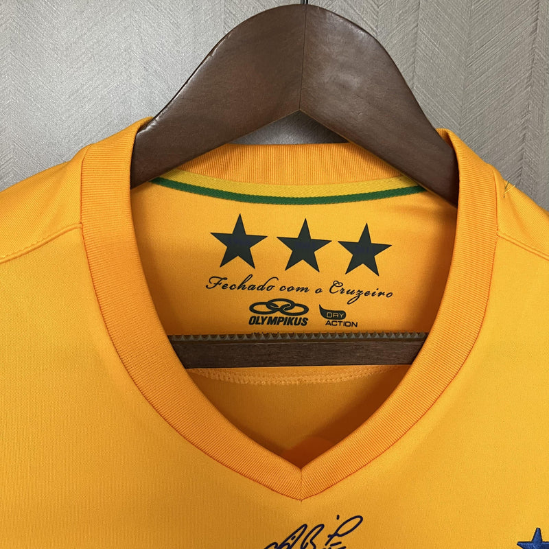 Camisa Retrô Cruzeiro 2014/2015 Goleiro Amarela - Olympikus