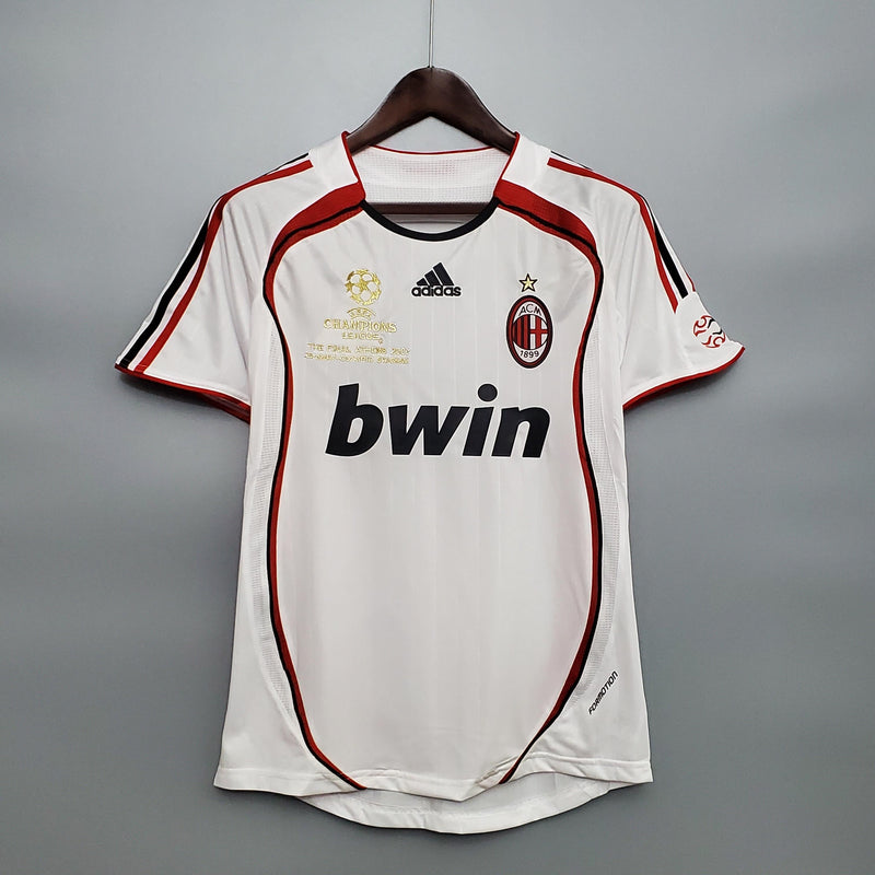 Camisa Retrô Milan Final Champions 2006/2007 II Away - Branca