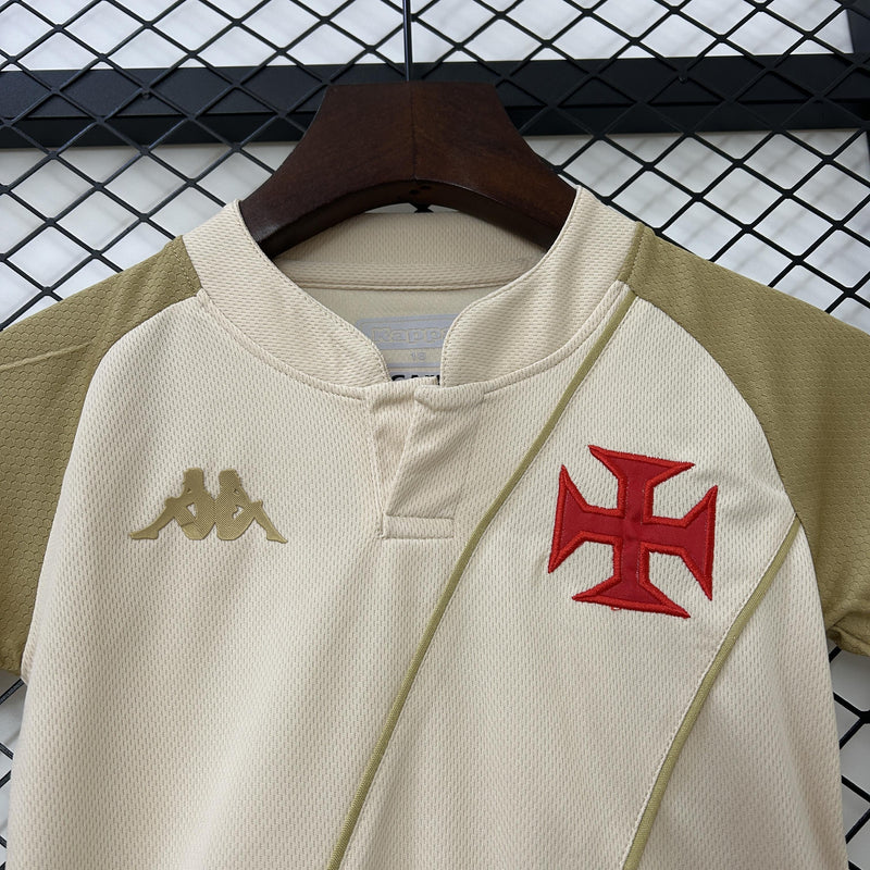 Conjunto Infantil - Vasco da Gama 24/25 III Consciência Negra Bege