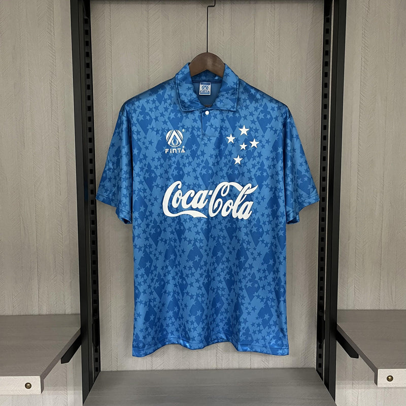 Camisa Retrô Cruzeiro 1993/1994 I Home - Azul - Finta