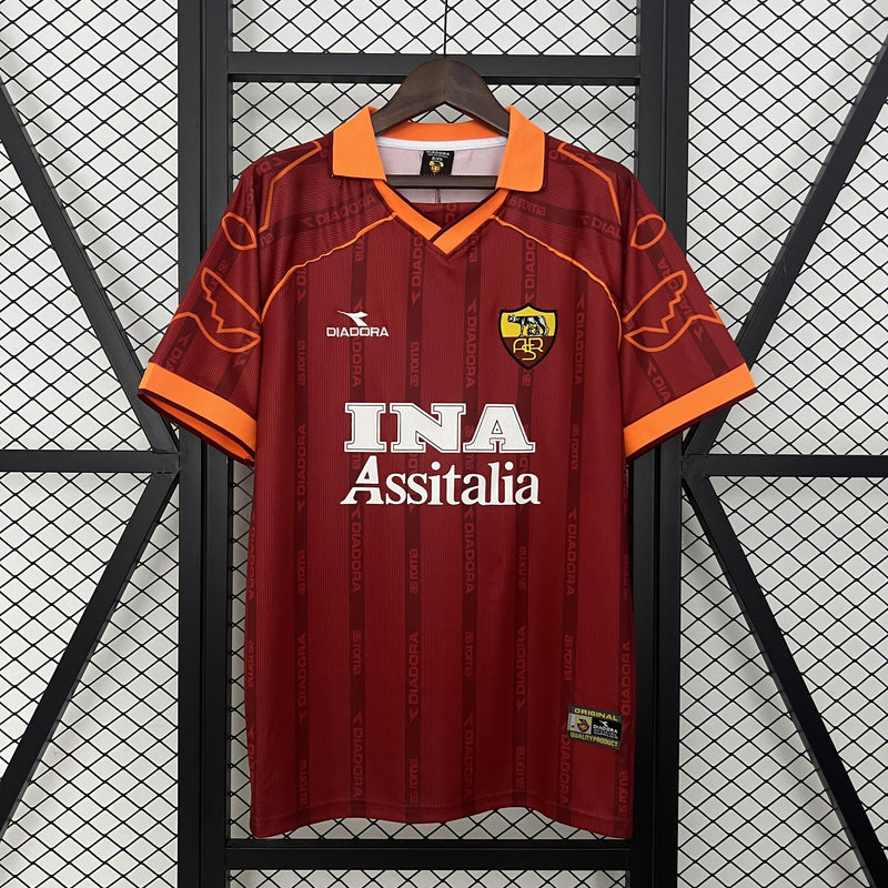Camisa Retrô Roma 1999/2000 I Home - Diadora