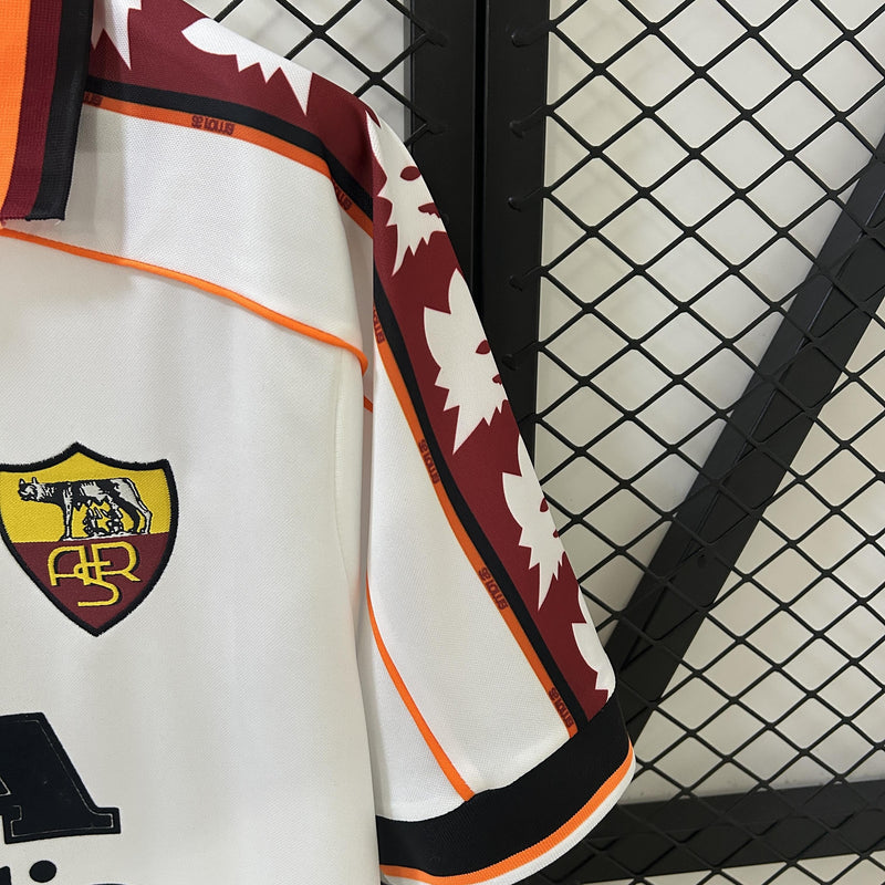 Camisa Retrô Roma 1998/1999 II Away - Branca - Diadora
