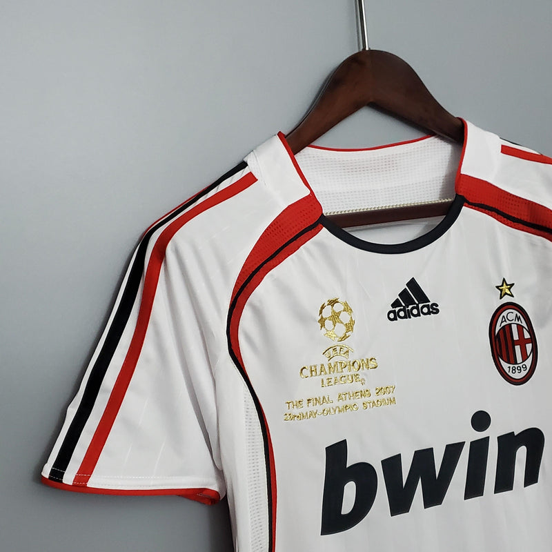 Camisa Retrô Milan Final Champions 2006/2007 II Away - Branca
