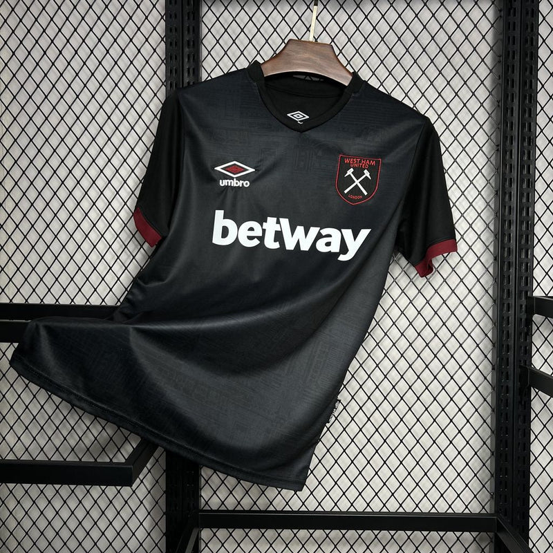 Camisa West Ham Away 24/25 - Preto