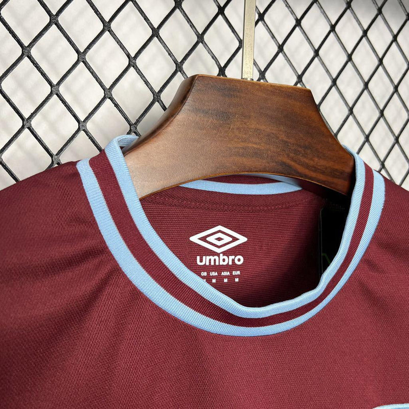 Camisa West Ham Home 24/25 - Vermelho e Azul