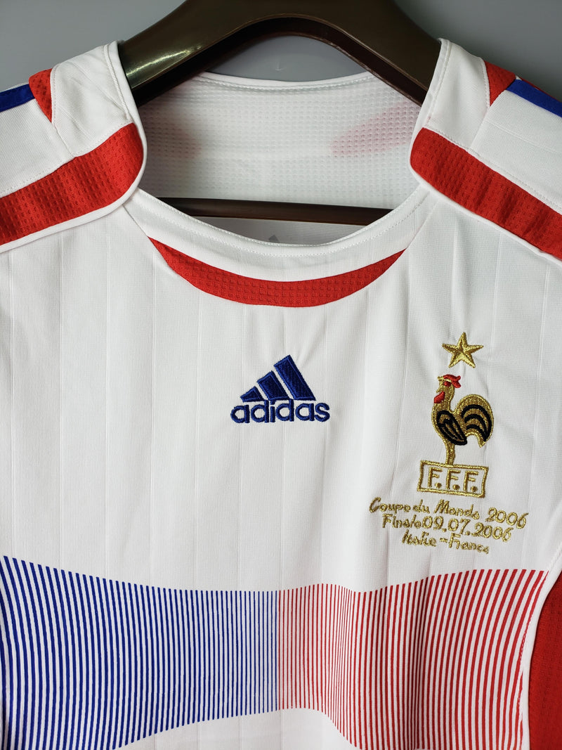 Camisa Retrô França 2006 Final Copa II Away - Branca