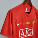 Camisa Retrô Final Champions Manchester United 2007/2008 I Home