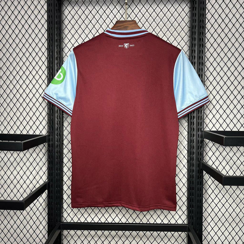 Camisa West Ham Home 24/25 - Vermelho e Azul