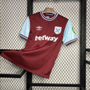 Camisa West Ham Home 24/25 - Vermelho e Azul