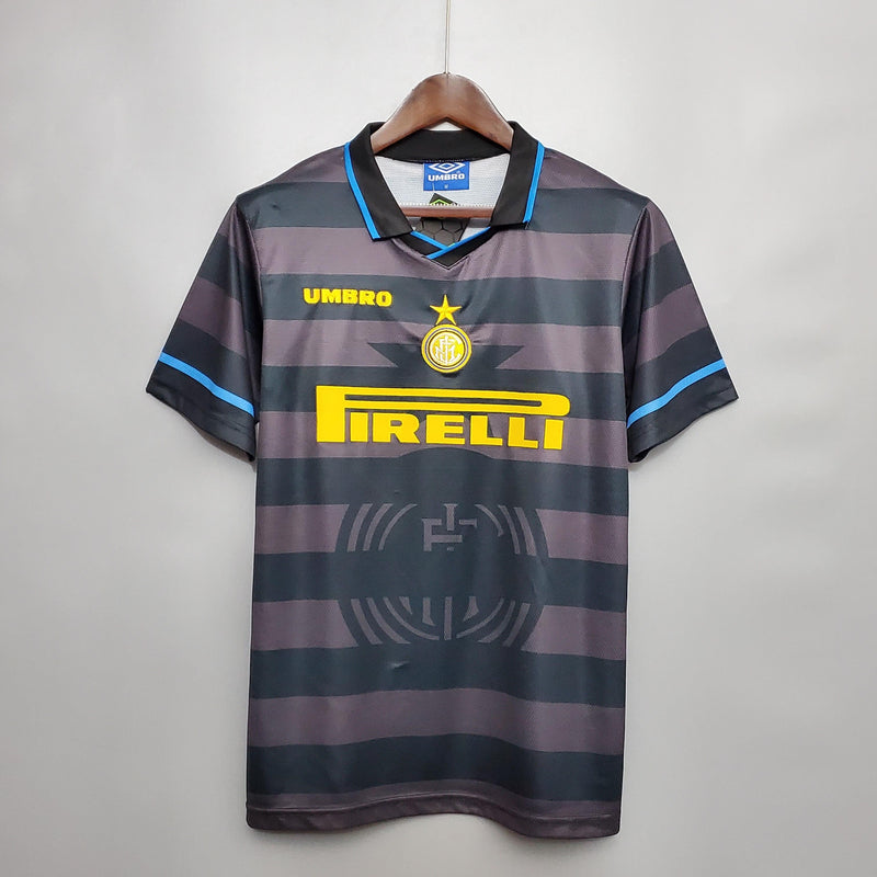 Camisa Retrô Inter de Milão 1997/1998 II Away - Cinza - Umbro