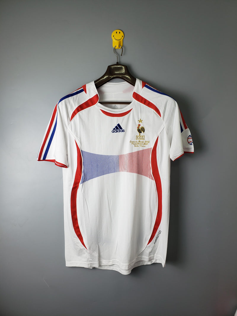 Camisa Retrô França 2006 Final Copa II Away - Branca