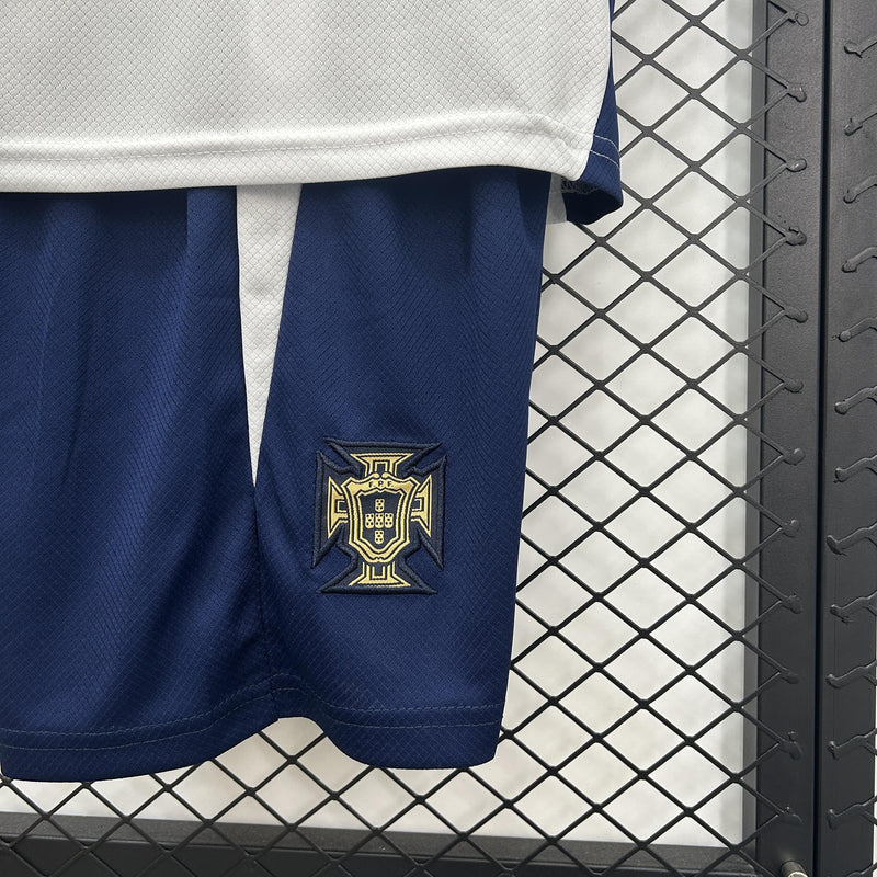 Conjunto Infantil - Portugal 2025 Treino Uniforme Branco