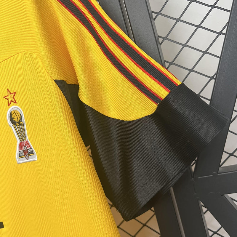 Camisa Retrô AC Milan 1999/2000 Away - Amarela