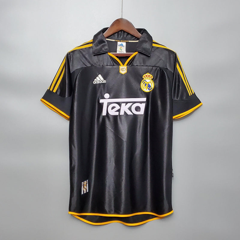 Camisa Retrô Real Madrid 1998/1999 II Away - Preta
