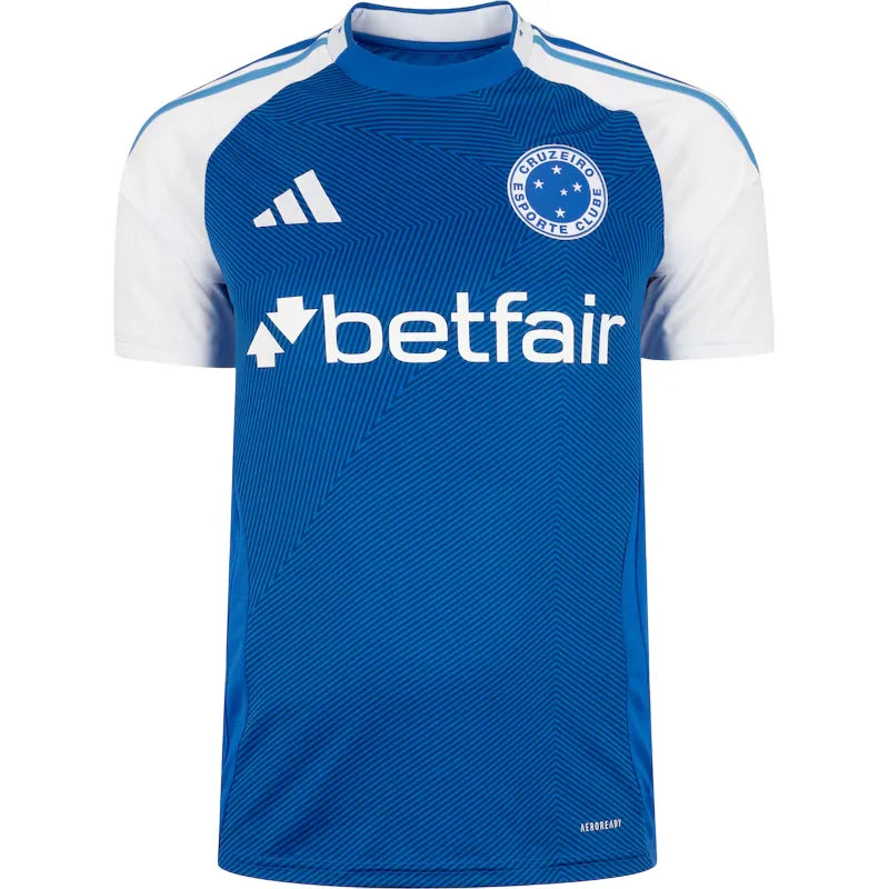 Camisa Cruzeiro Home 25/26 - Azul e Branco