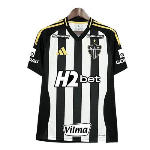 Camisa Atlético MG Home 25/26 - Preta e Branco