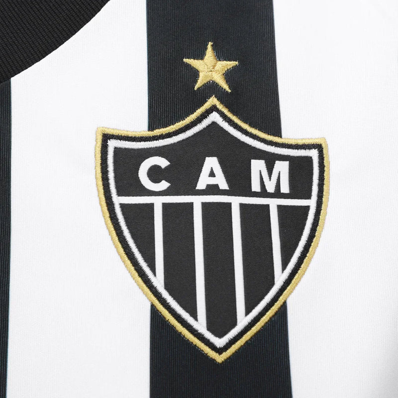 Camisa Atlético MG Home 25/26 - Preta e Branco