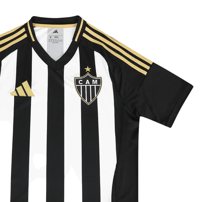 Camisa Atlético MG Home 25/26 - Preta e Branco