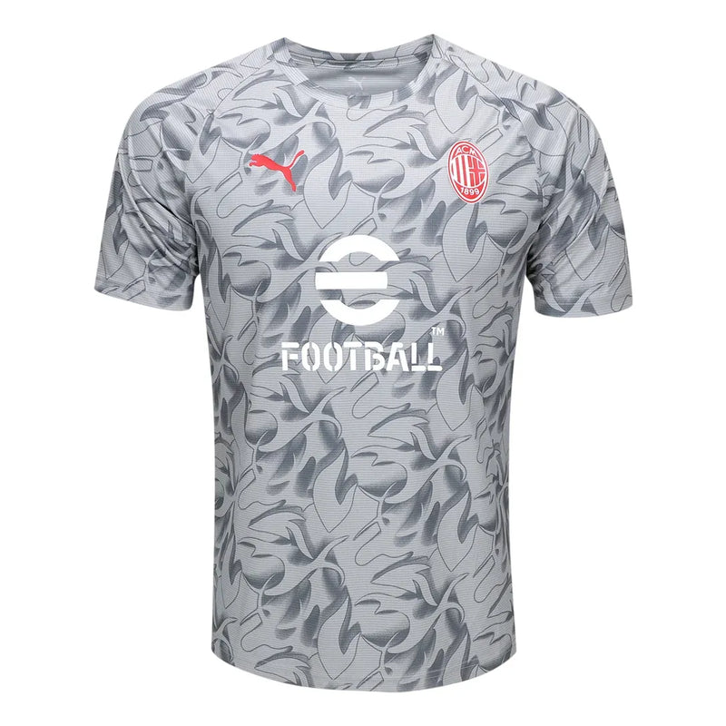 Camisa Milan Pré-Jogo 25/26 - Cinza