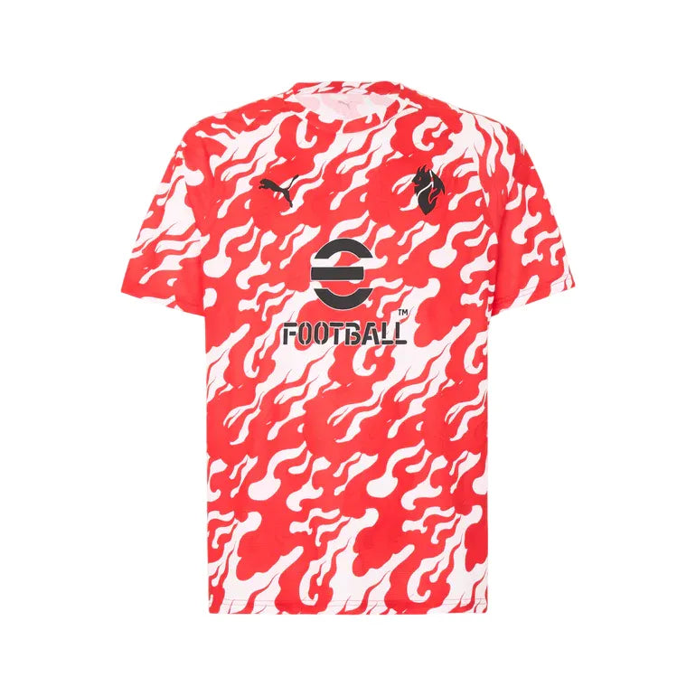 Camisa Milan Pré-Jogo 25/26 - Vermelha