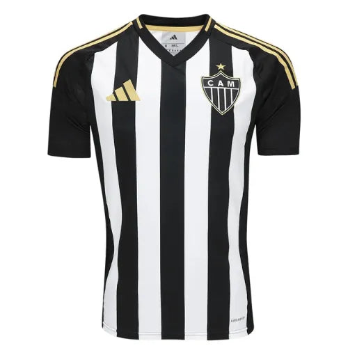 Camisa Atlético MG Home 25/26 - Preta e Branco
