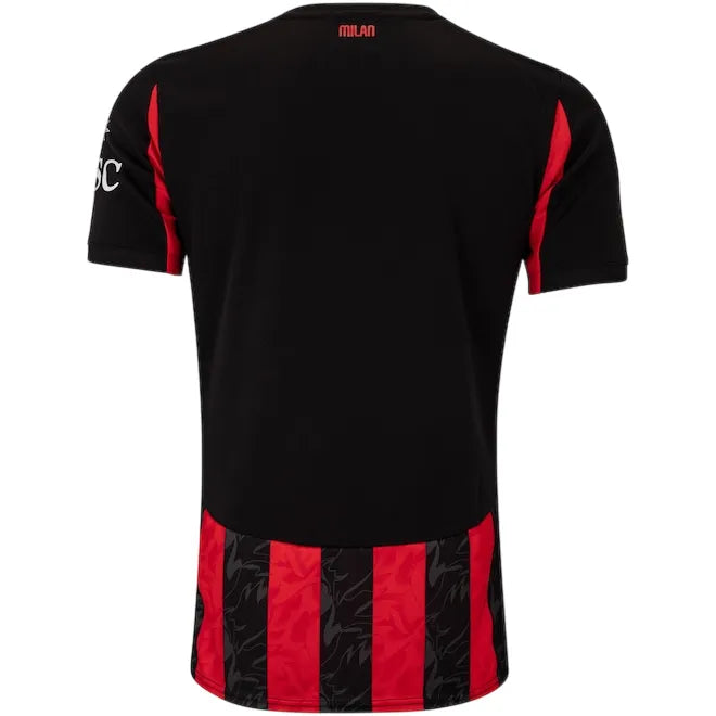 Camisa Milan Home 25/26 - Vermelha e Preta