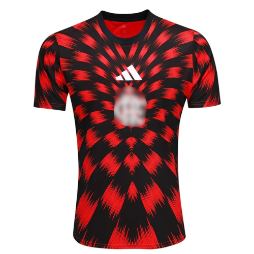 Camisa Flamengo Pré Jogo 25/26 - Preto e Vermelho