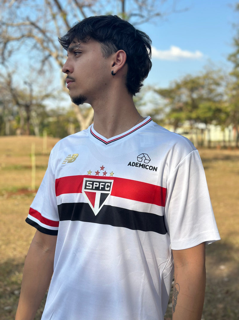 Camisa São Paulo Home 25/26 - Branco e Veremelha