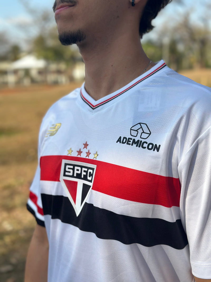 Camisa São Paulo Home 25/26 - Branco e Veremelha