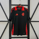 Camisa de Goleiro Internacional Preta 25/26 - Preto e Vermelho