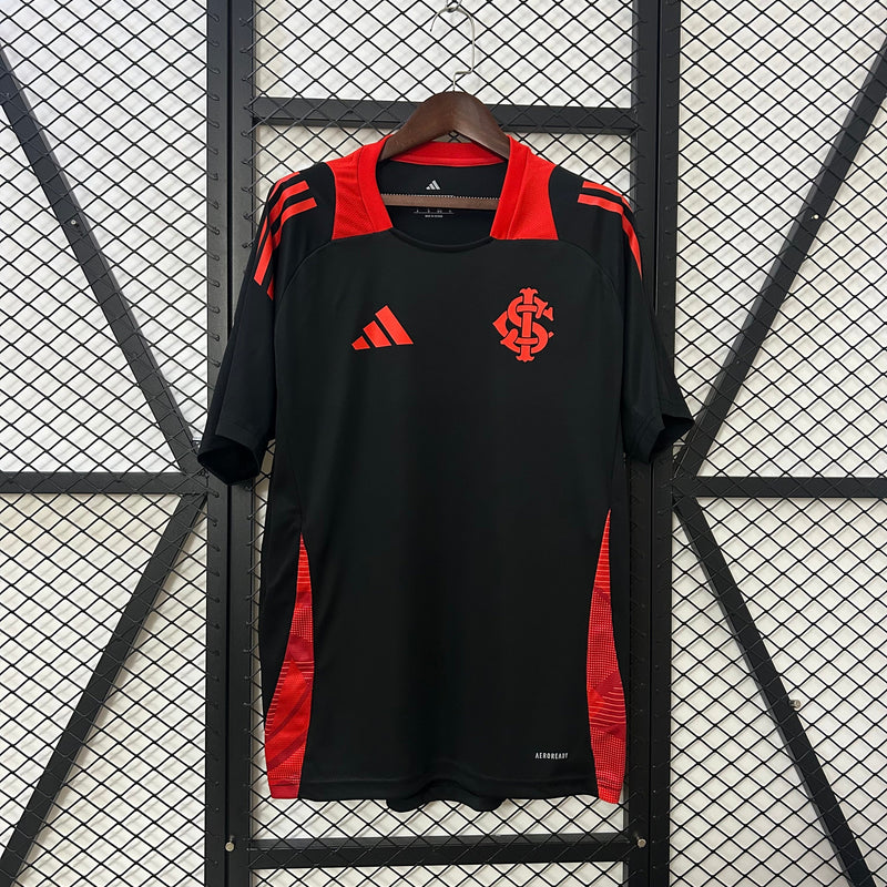 Camisa de Goleiro Internacional Preta 25/26 - Preto e Vermelho