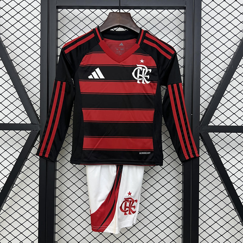 Conjunto Infantil - Flamengo 25/26 Manga Longa I Home