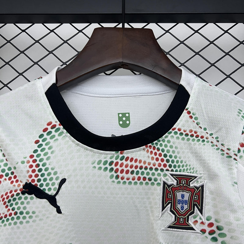 Conjunto Infantil - Portugal 2025 Away - Manga Longa
