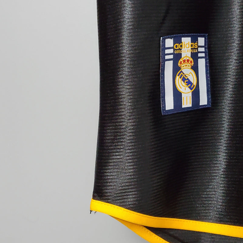 Camisa Retrô Real Madrid 1998/1999 II Away - Preta