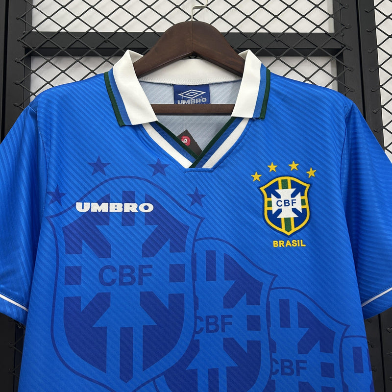 Camisa Retrô Brasil 1993/1994 II Away - Azul - Umbro