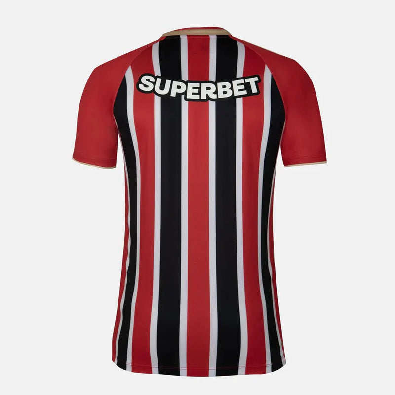 Camisa São Paulo Away 24/25 - Vermelha e preta
