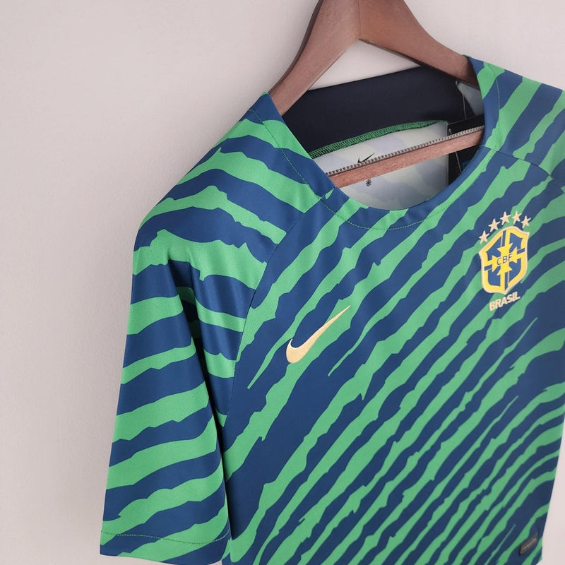 Camisa Seleção Brasil 2022 - Verde e Azul - Edição Especial