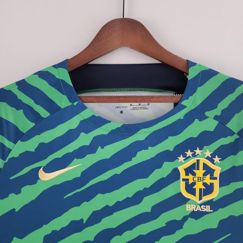 Camisa Seleção Brasil 2022 - Verde e Azul - Edição Especial