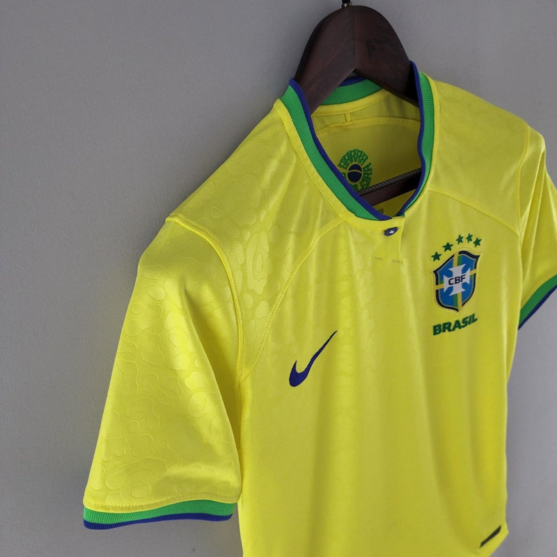 Camisa Seleção Brasil I 22/23 - Amarelo - (Feminina)