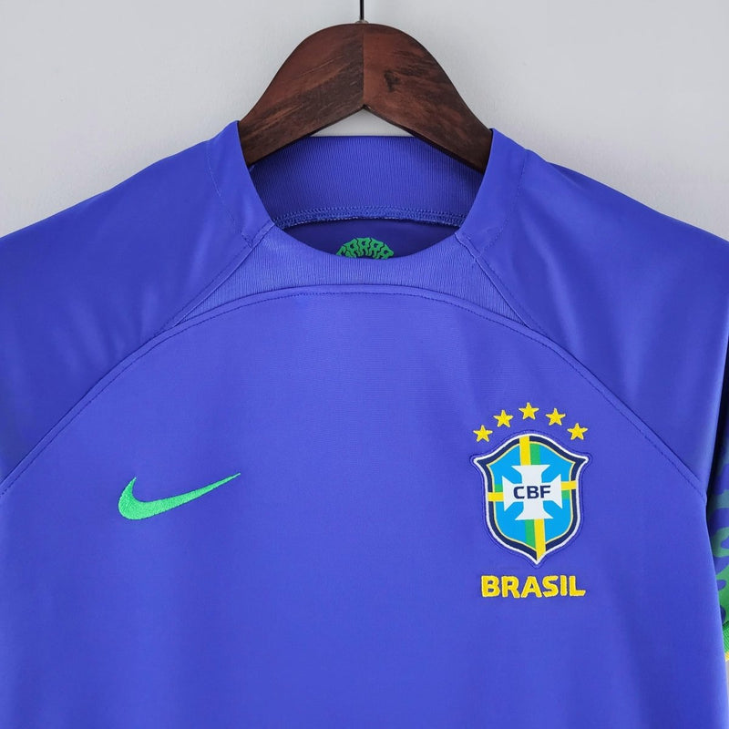 Camisa Seleção Brasil II 22/23 - Azul - (Feminina)