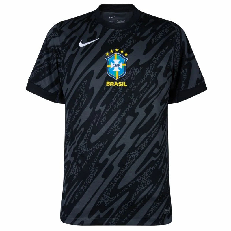 Camisa Seleção Brasileira Goleiro I 24/25 - Torcedor Masculina - Preta