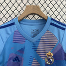 Conjunto Infantil - Real Madrid Goleiro Azul 24/25