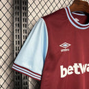 Camisa West Ham Home 24/25 - Vermelho e Azul